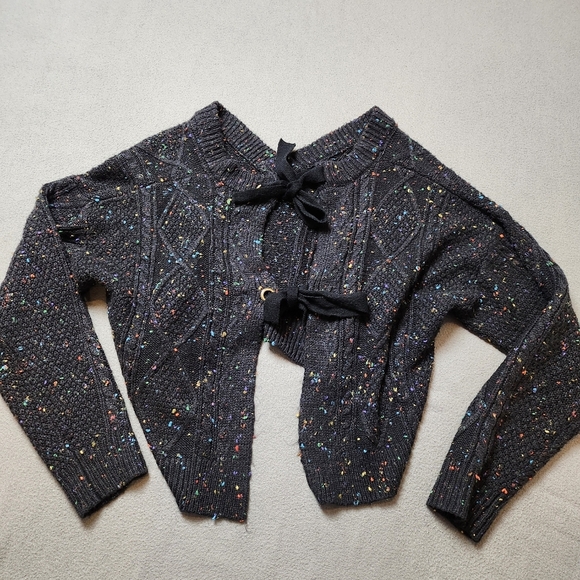 John + Jenn Tops - John + Jenn L Speckled Tie Back Sweater